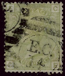 Great Britain #70 Plate 16 Used smudged cancel SCV$260....grab a Bargain!!