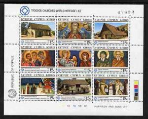 Cyprus 1987 Troodos Churches on the World Heritage List s...