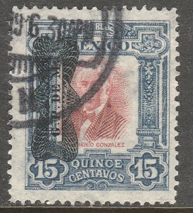 MEXICO 523, 15¢ Corbata overprint, USED. VF. (1265)