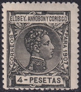 Elobey Annobon & Corisco 1907 Sc 52 MLH* light creasing