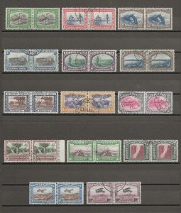 SOUTH WEST AFRICA 1931 SG 74/87 USED Cat £300