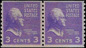 842 Mint,OG,NH... Pair... SCV $1.00