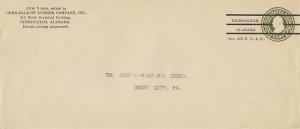 Precanceled Envelope - Birmingham, AL, 1b2 E 30 33