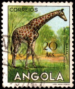 Angola #381, Incomplete Set, High Value, 1953, Animals, Used