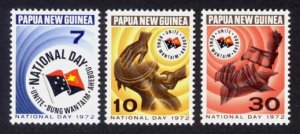 Papua New Guinea Sc# 352-4 MNH National Day 1972