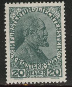 Liechtenstein Scott 10  MH* 1918