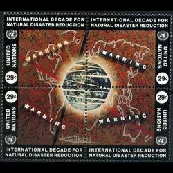 UN-NEW YORK 1994 - Scott# 650a Disasters Set of 4 NH