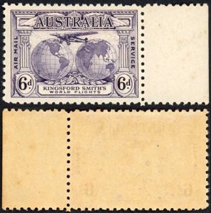 Australia SG123 6d Variety Extra Islands (gum a little brown) U/M