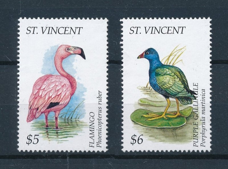 [104267] St. Vincent 1995 Birds vogel oiseaux Flamingo From sheets MNH