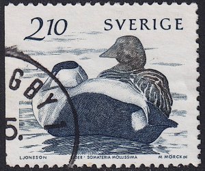 Sweden - 1989 - Scott #1582 - used - Bird Eider