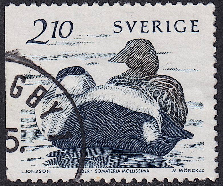 Sweden - 1989 - Scott #1582 - used - Bird Eider