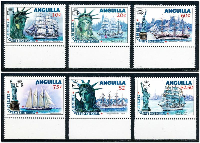 Anguilla #657-662  Set of 6 MNH