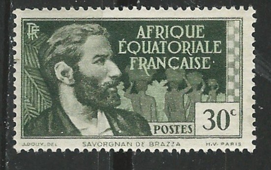 French Equatorial Africa # 42  DeBrassa 0.30fr  (1)    Unused