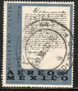 MEXICO C403 Benito Juarez Death Centennial. USED. F-VF. (1290)