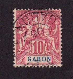 Gabon stamp #20, used