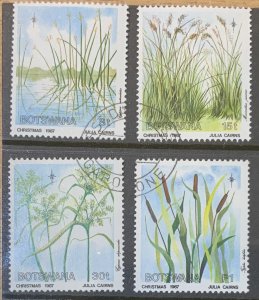 BOTSWANA 1987 CHRISTMAS (GRASSES)  SG639/642  FINE USED