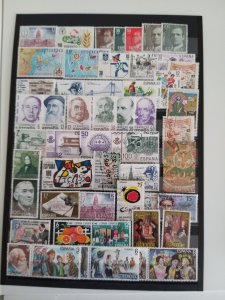 Lot Spain 1980-1982 used/unused