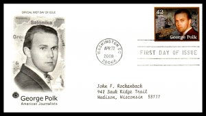 US 4248-4252 Journalists PCS Set of Five Typed FDC