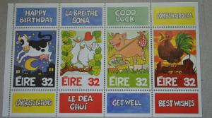 Ireland stamps happy birthday 2 sheets of four