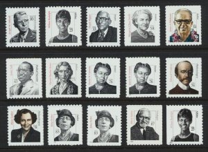 3420-3436 DISTINGUISHED AMERICANS  SET OF 15 STAMPS MINT