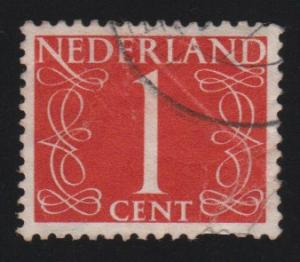 Netherlands 282  numeral 1 - flawed see note