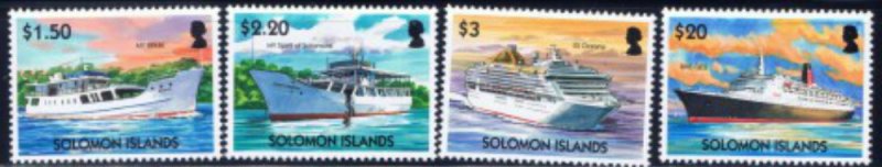 Solomon Is 977-80 MNH 2004 Ships (ad1534)