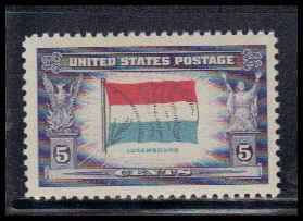  912 5c Flag of Luxembourg Fine MNH W3829