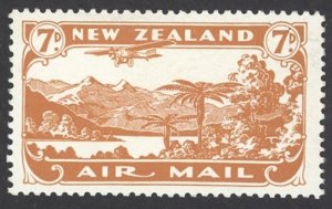 New Zealand Sc# C3 MH 1931 7p Air Post