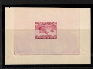 Newfoundland #195DP Extra Fine Large Die Proof In Color Of Issue On White Wove