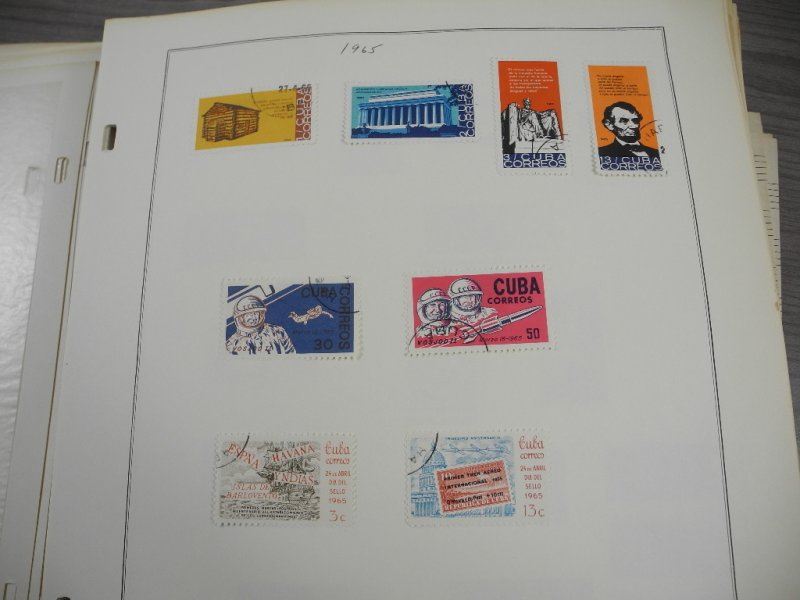 CUBA, 100s & 100s of Stamps mostly hinged on Scott pages