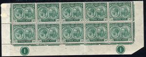 St Kitts-Nevis 1921-29 KG5 Script CA Columbus 1/2d blue-g...