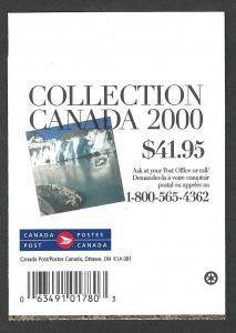 Canada MNH Booklet bk237b open cover  sc # 1700b