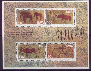 South West Africa 387a MNH ANIMALS, ROCK ART (corner crease)