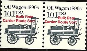 # 2130a MINT NEVER HINGED PRE-CANS. 1890'S OIL WAGON