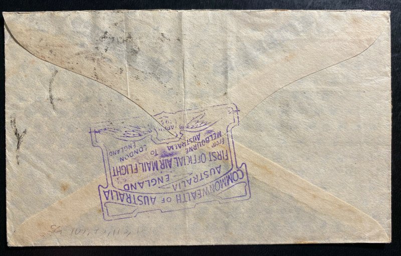 1931 Sydney Australia Experimental Return Flight Cover To Belfast Ireland 