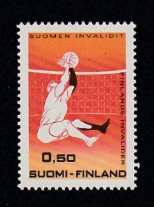 Finland # 496, Handicapped Volleyball, Mint NH, 1/2 Cat.