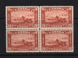 Canada #175 XF/NH Block