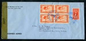 Argentina 1944 Censored Airmail Cover to San Francisco