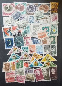 POLAND Vintage Stamp Lot Collection Used T5820