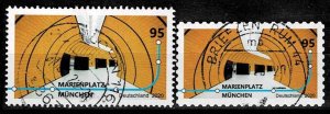 Germany 2020, Michel# 3538, 3541 used Marienplatz Station, Munich