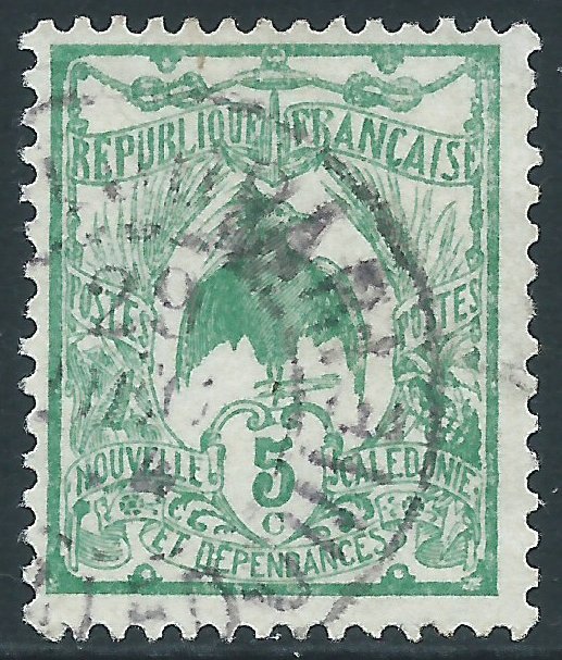 New Caledonia, Sc #91, 5c Used