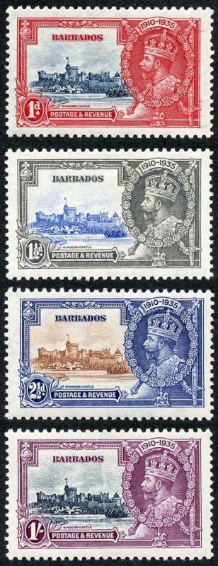 Barbados SG241/4 1935 Silver Jubilee Set of 4 M/Mint