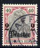 German PO's in Turkish Empire 1905 Germania 2pi on 40pf n...