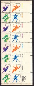 United States Scott #1749-52 MINT Plate Block NH OG, 16 beautiful stamps!