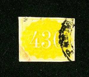 Brazil Stamps # 40 M' Cancel Used 4 Margins Scott Value $160.00