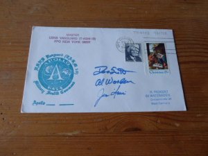 1972 Space USA Cover with Apollo 15 astronauts preprint autographs