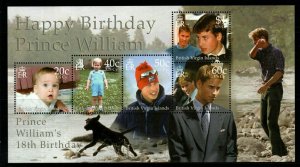 BRITISH VIRGIN ISLANDS SGMS1046 2000 18TH BIRTHDAY OF PRINCE WILLIAM MNH