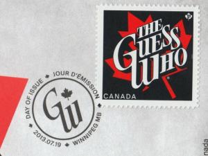 THE GUESS WHO = music = Rock Band = Recording Artists = OFDC / FDC Canada 2013
