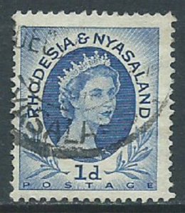 Rhodesia & Nyasaland, Sc #142, 1d Used