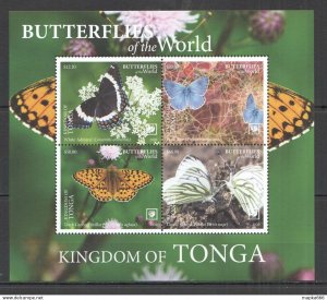 2020 Tonga Butterflies !!! Sale Flora & Fauna Kb ** Nw735